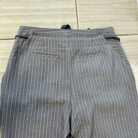 Stevie Hender Blue Striped Linen Pants - Picture 12 of 13